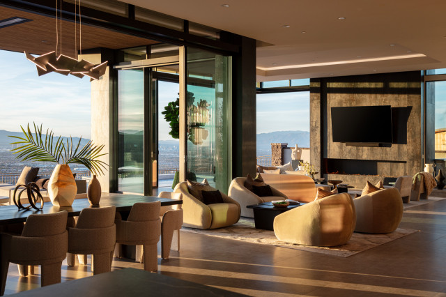 Meyer Residence/Vista Serena modern-wohnbereich