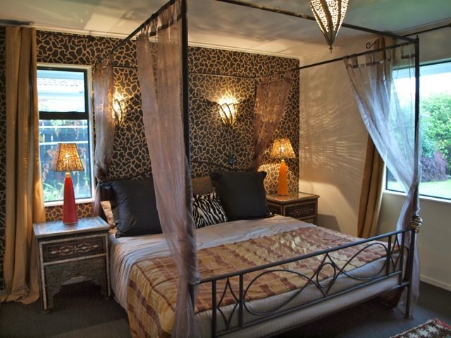 African Inspired Room Eclectic Bedroom Other