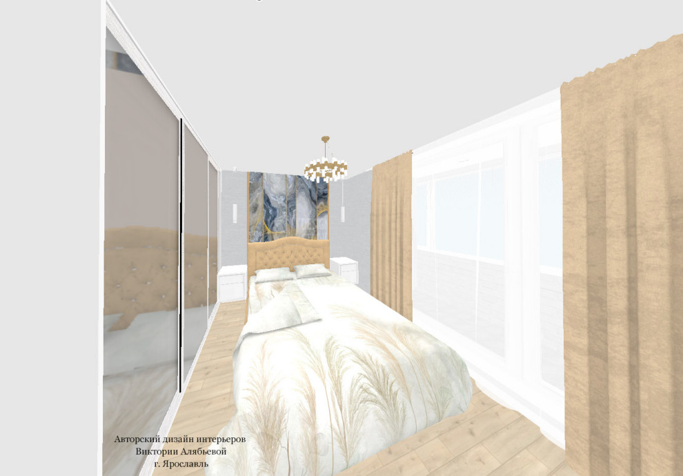 Проект спальни в современном стиле