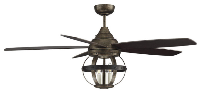 52 Rustic Ceiling Fan Reclaimed Wood 3 Light Transitional Fans By Designer Lighting And Houzz - Rustic Ceiling Fan With Remote