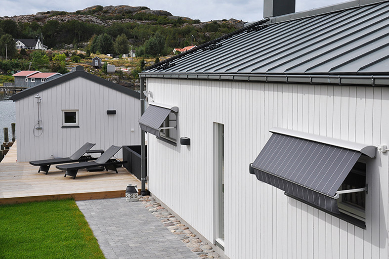 Inspiration för ett vintage hus