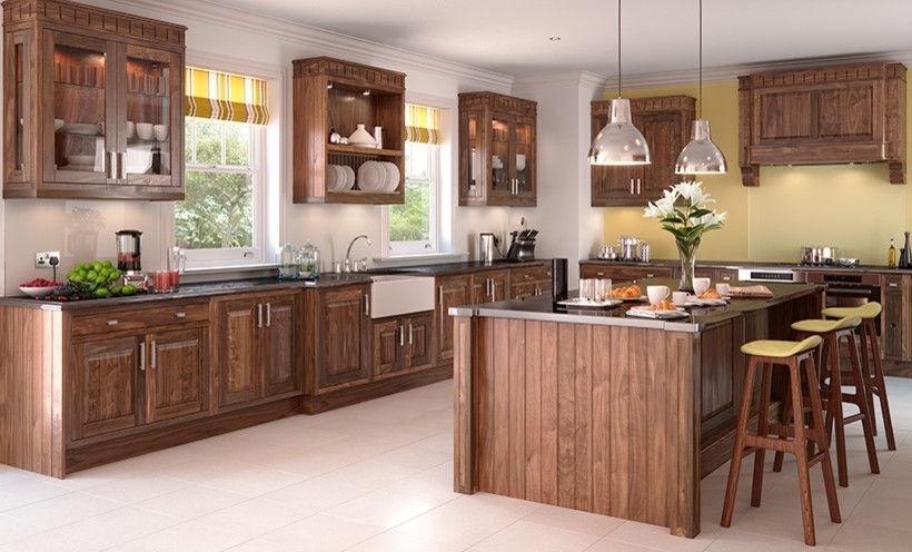 Design ideas for a large classic kitchen in Kent.