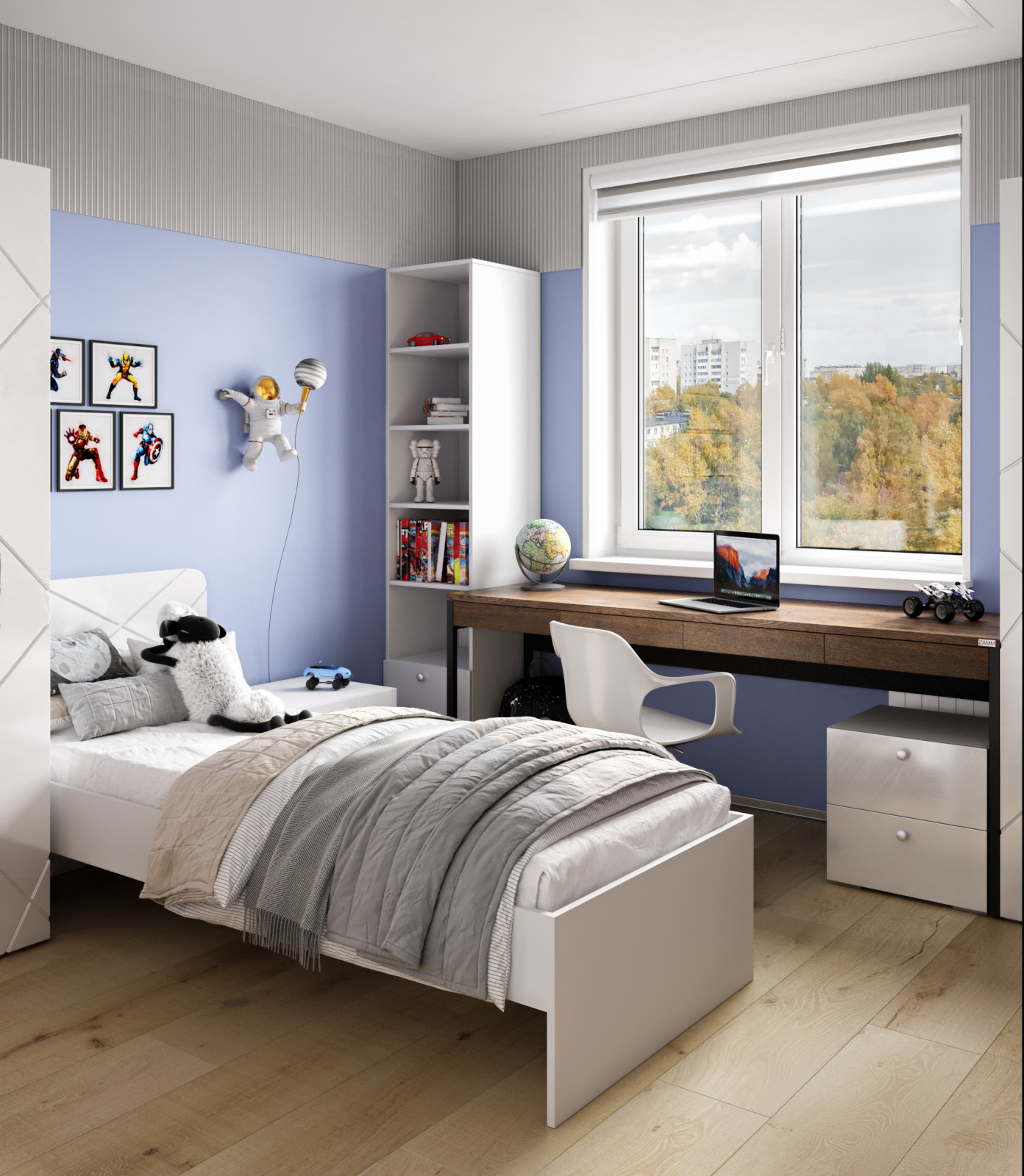 комната для первоклассника мальчика