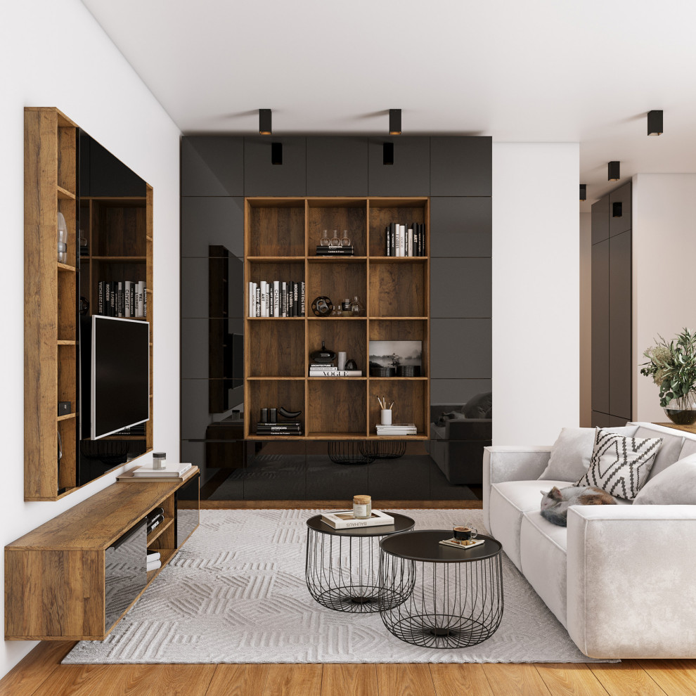 Гостиная в стиле контемпорари