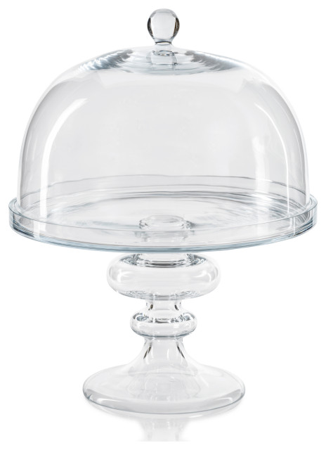 Vellerti Glass Cake Stand, Clear