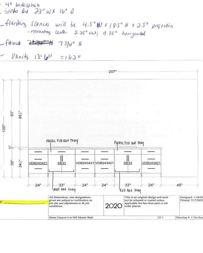 Vanity Mirrors & height/width of electrical box placement for sconces