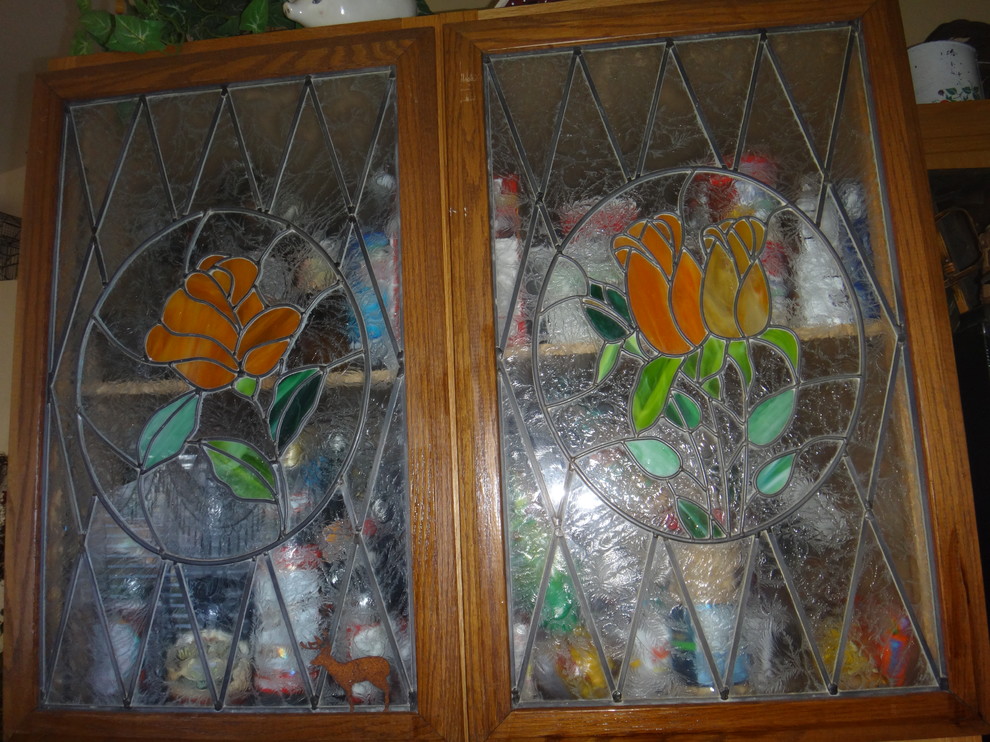 Stained Glass Cupboard Doors, Which Countertops and Backsplash??