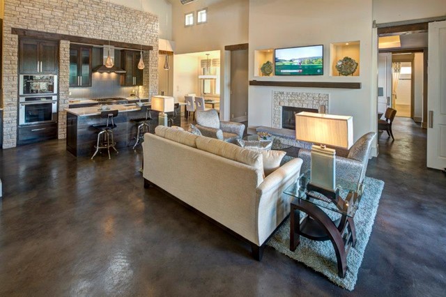 2012 Austin HBA Parade of Homes modern-wohnzimmer