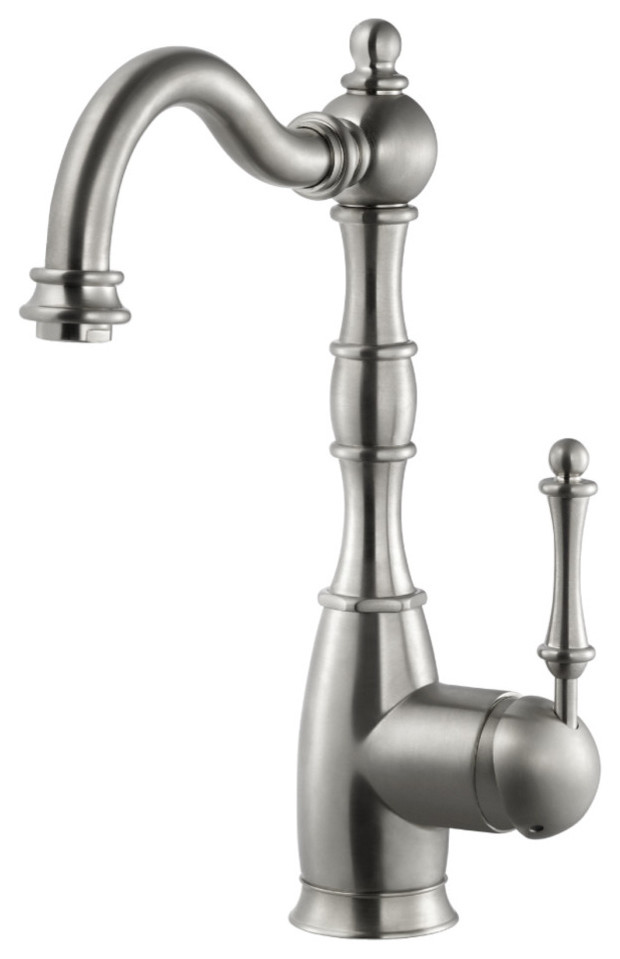 Regal Traditional Solid Brass Bar Faucet, Brushed Nickel