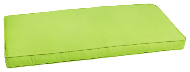 Sunbrella Macaw Green Indoor/Outdoor Bench Cushion