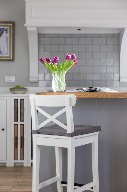 Traditional, Solid Oak White Kitchen landhausstil-kueche