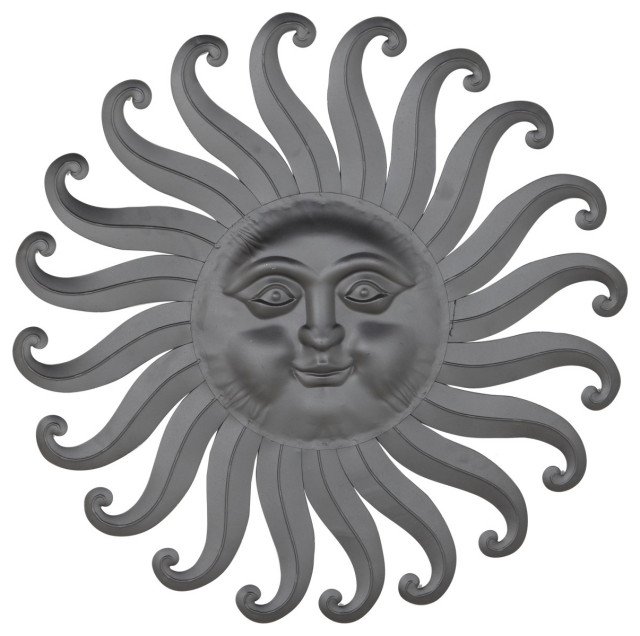 Rustic Gray Metal Wall Decor 43695 Contemporary Metal Wall Art by