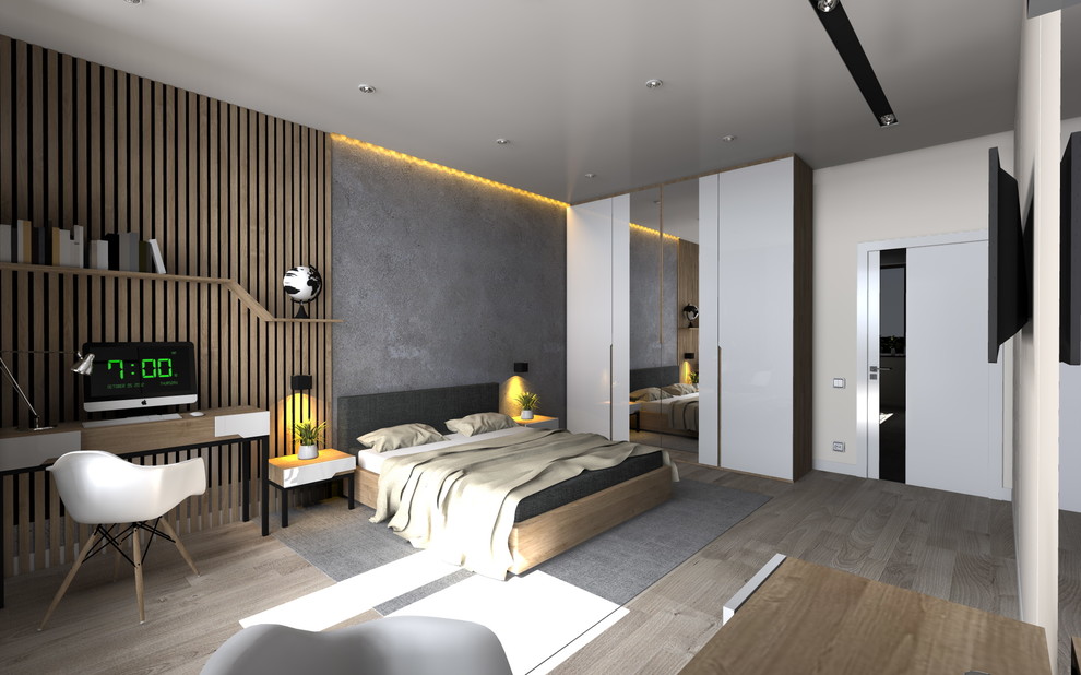 спальня в лофт стиле