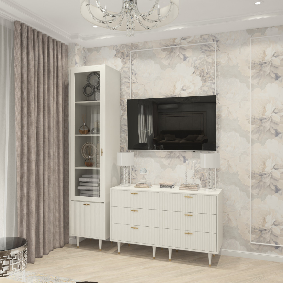 Нежнейший дизайн трехкомнатной квартиры