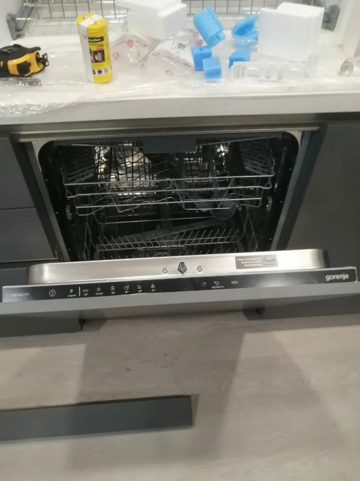 Установка посудомойки