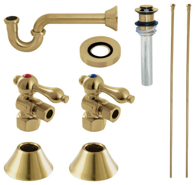 CC43107VKB30 Traditional Plumbing Sink Trim Kit With PTrap, Brushed