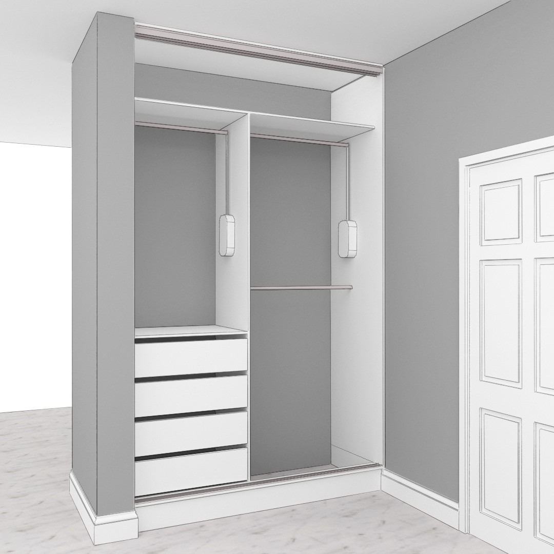 Шкаф купе визуализация