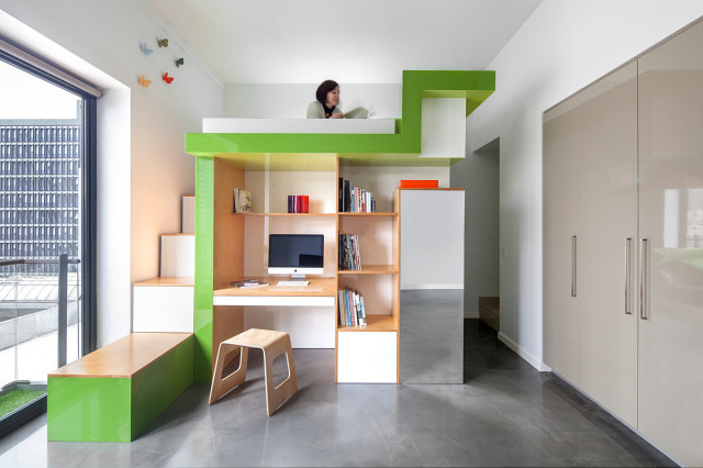 the cube modern-arbeitszimmer