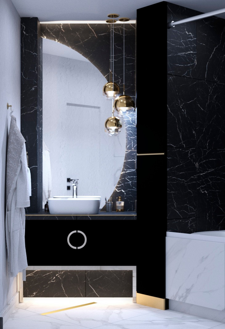 Буржуазная Эклектика в ЖК Крылья. 2к.кв. - 55 метров