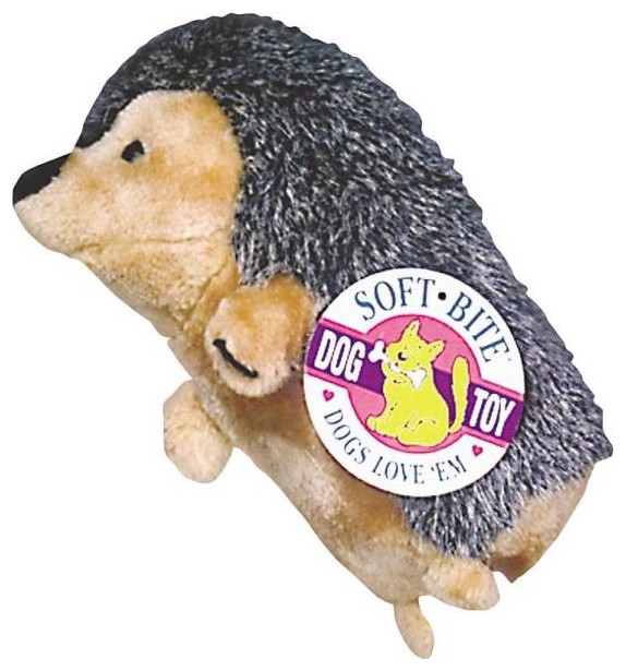 Aspen Pet 07610 Plush HedgeHog Dog Toy, Large, 7" Dog Toys by