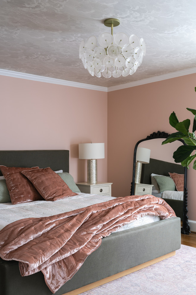 Example of a transitional bedroom design in DC Metro