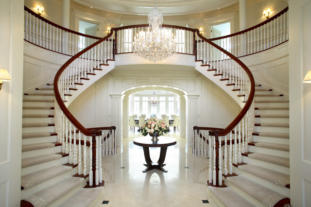 Grand Foyer American Traditional Staircase Toronto By
