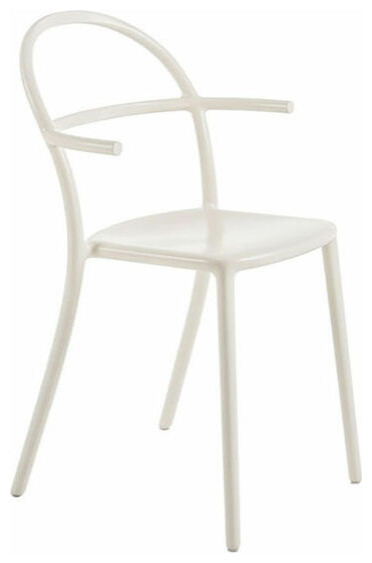 Generic Chair C, Set of 2 by Kartell, White