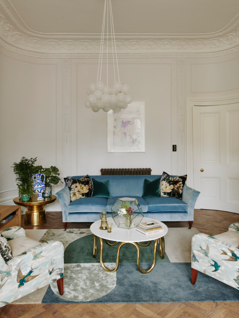 Belsize Park Gardens contemporary-vardagsrum