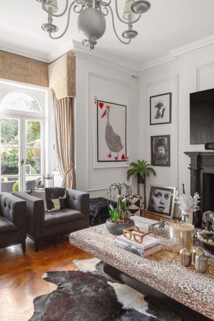 Heathbourne House nyklassisk-vardagsrum