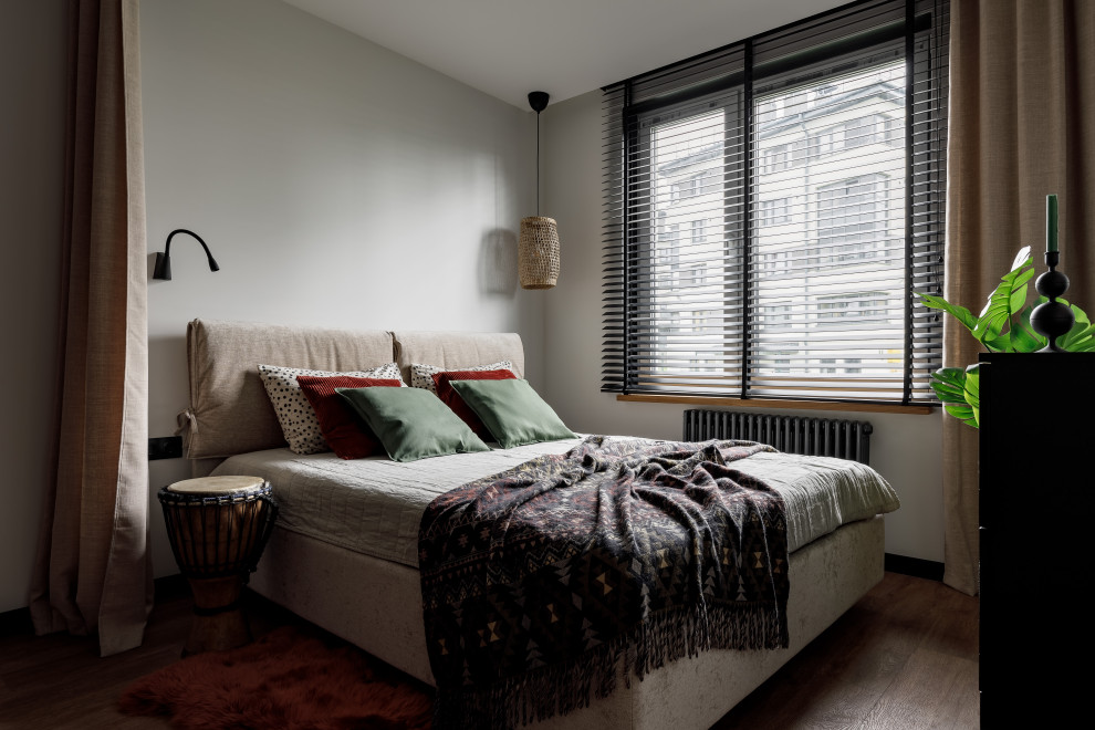 Квартира с голубой кухней и детской с шалашом