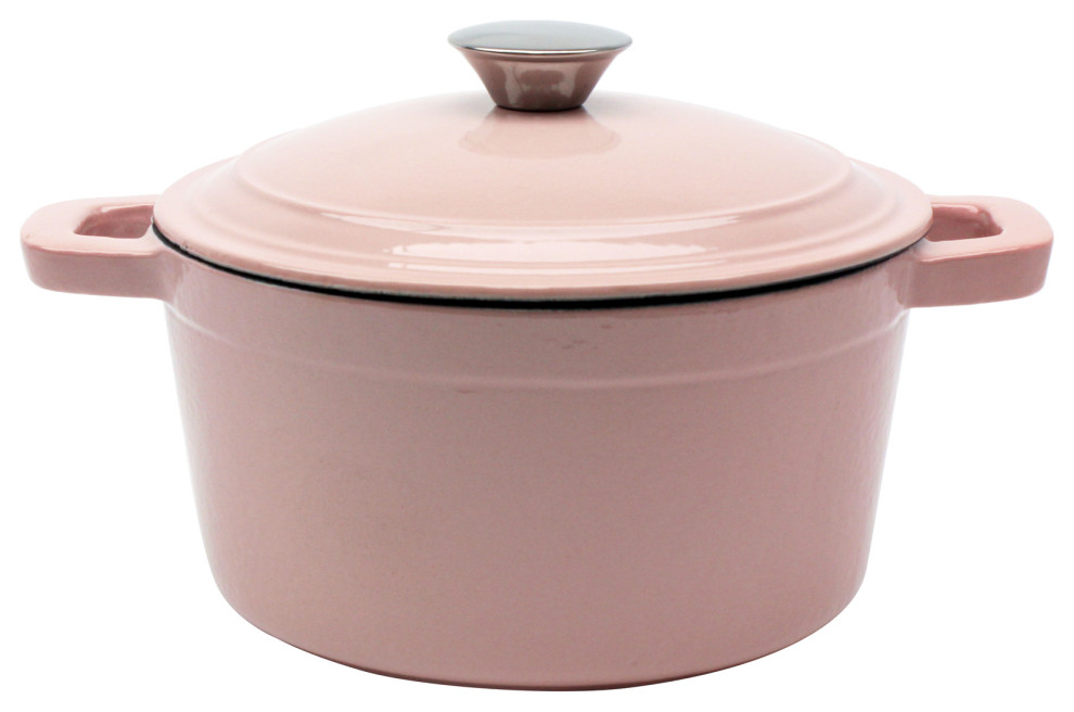Neo 3qt Cast Iron Round Cov Stockpot Pink Stockpots By Berghoff International Inc