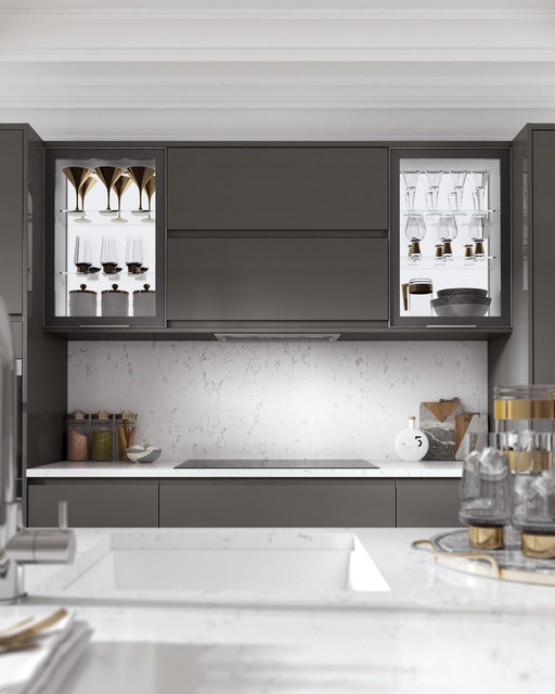 Sofia Graphite contemporary-kitchen