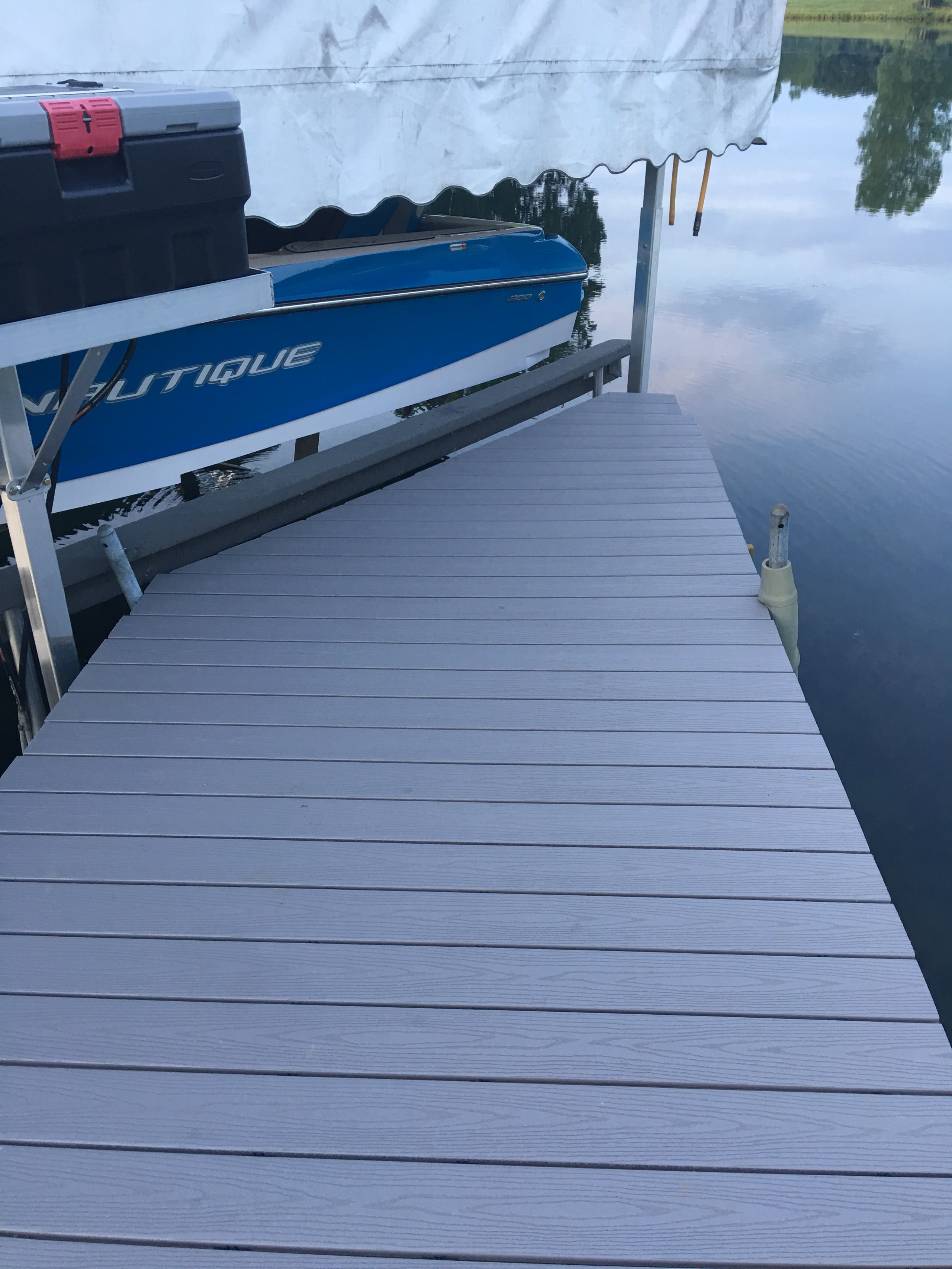 New Fiberon Dock strip and replace and add triangle section