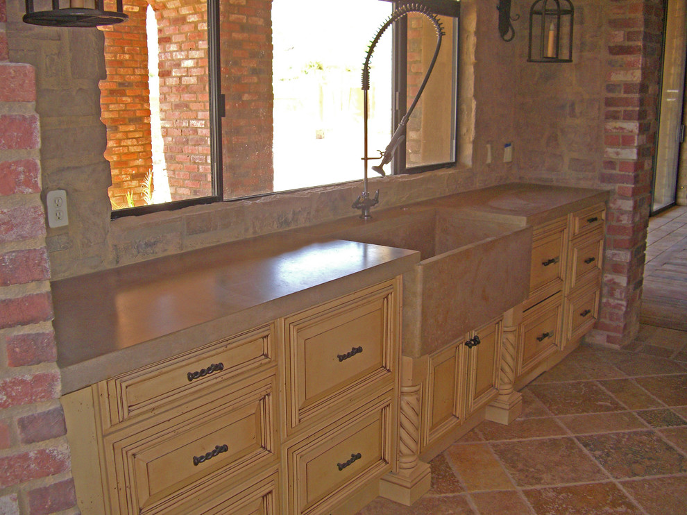 Example of a mountain style kitchen design in Phoenix