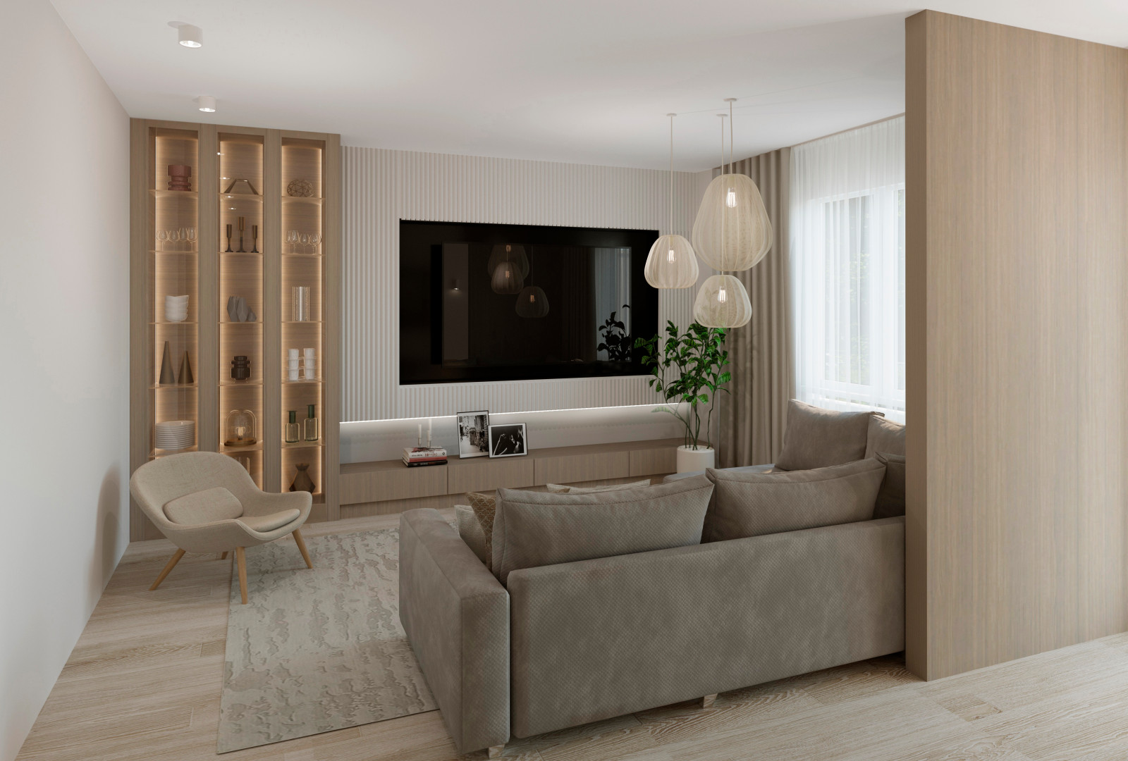 Siebenzimmerwohnung in Berlin, im skandinavischen Stil.