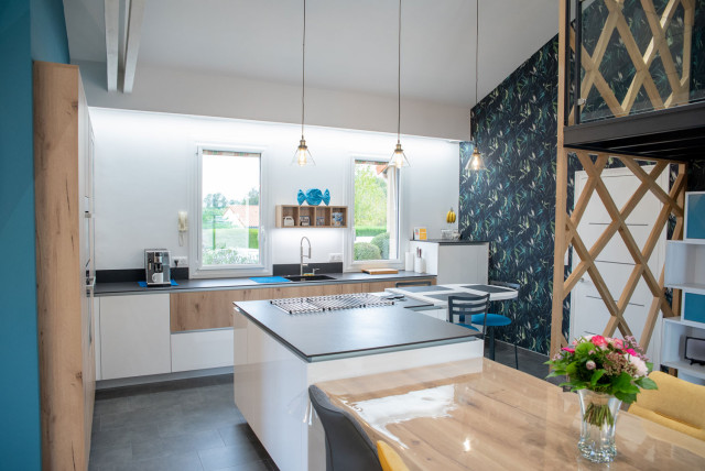 r&eacute;novation compl&egrave;te contemporary-kitchen