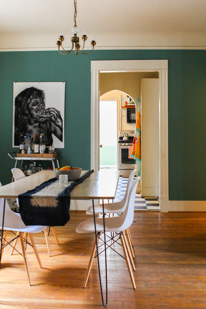 Design ideas for an eclectic dining room in Seattle.