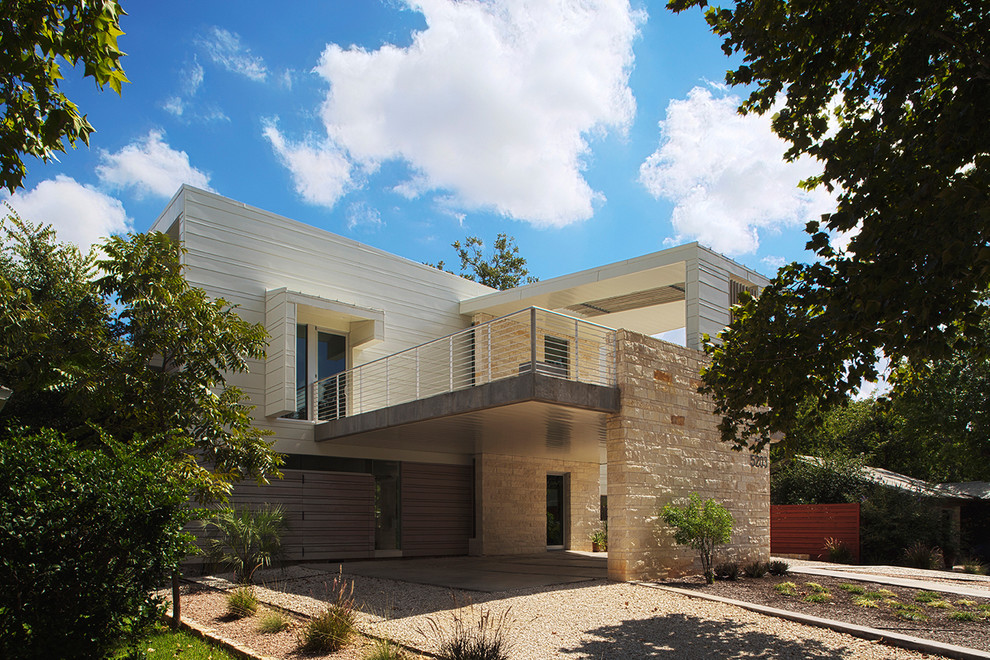 Design ideas for a modern exterior in Austin.
