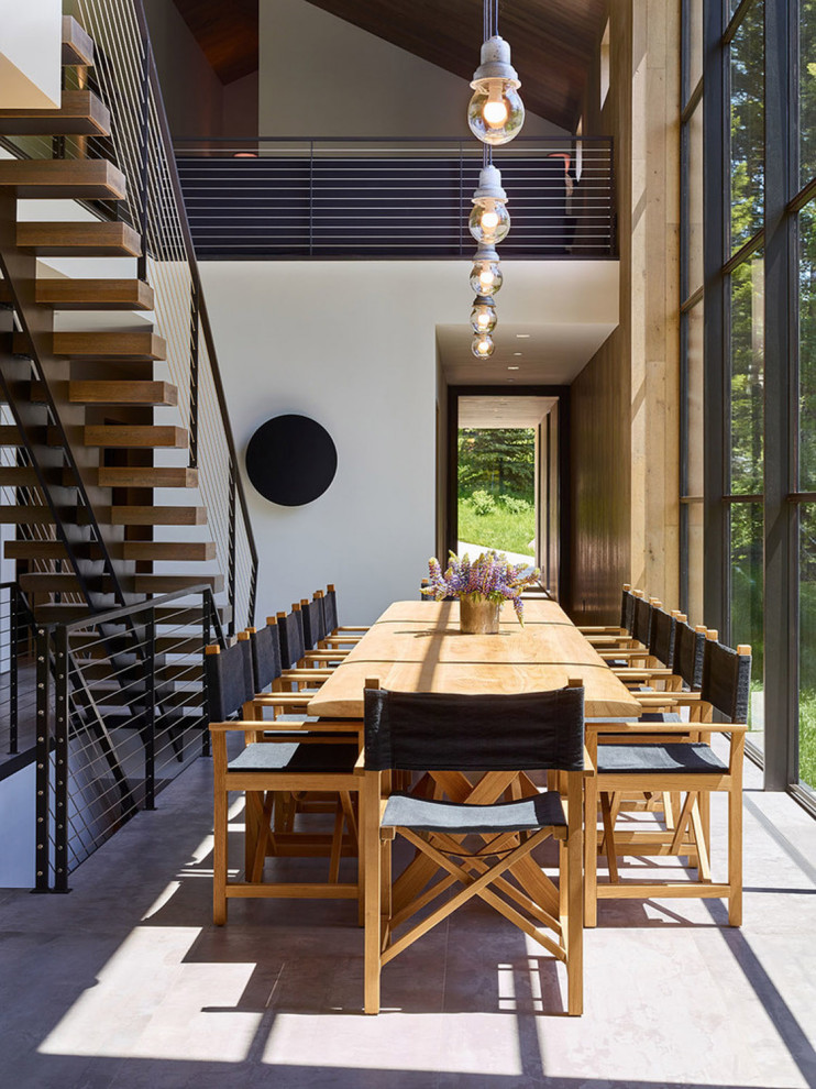 Inspiration for a rustic home design remodel in Denver