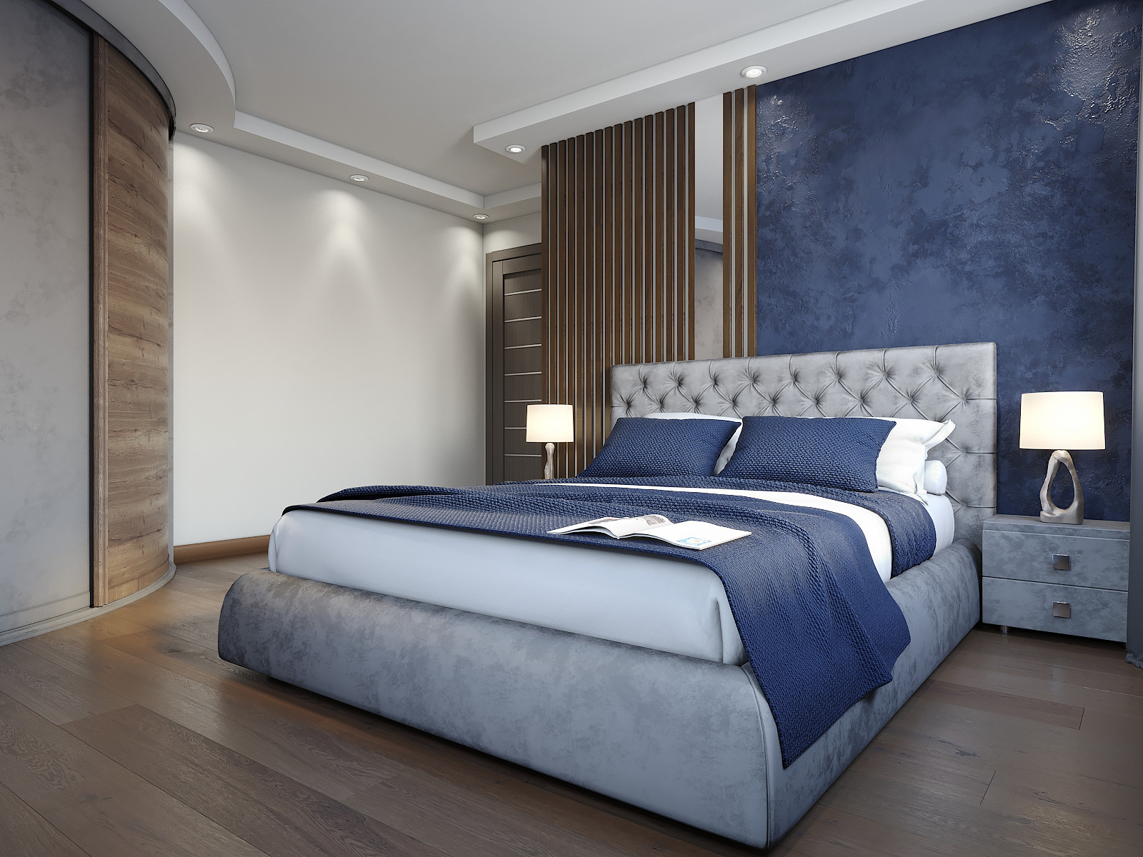 Дизайн проект спальни в ЖК на Вербной