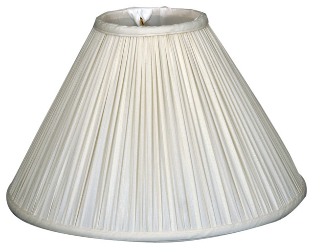 Coolie Empire Gather Pleat Basic Lamp Shade, White, 5x14x9.5