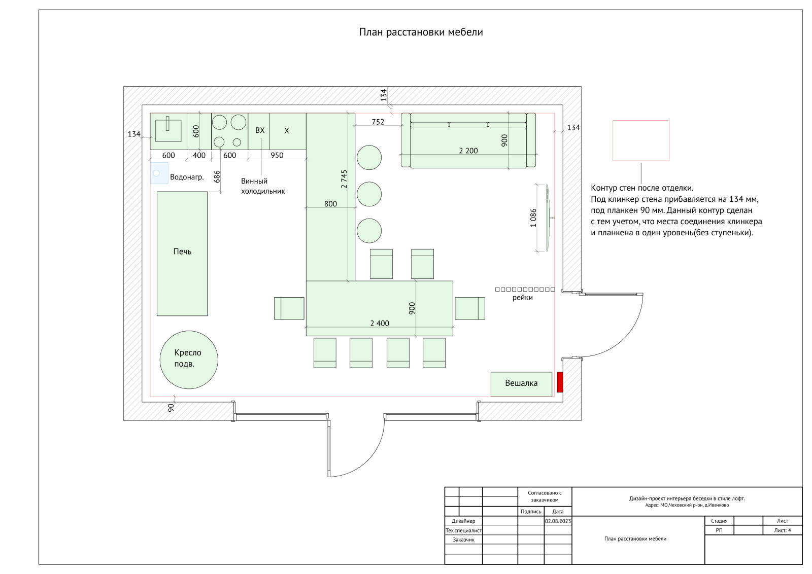 Дизайн проект беседки.