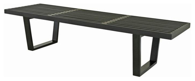 Mod Made Mid Century Modern Slat Bench