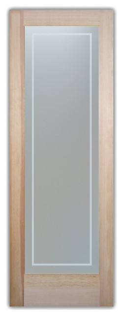 Bathroom Doors - Glass Bathroom Door Frosted Obscure 1 Pinstripe