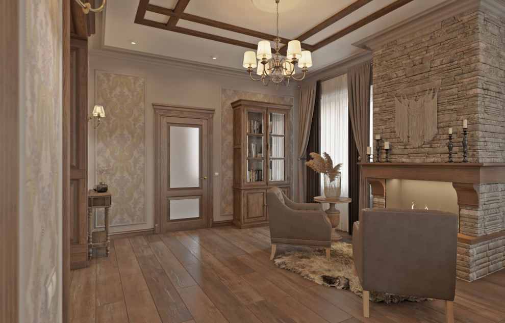 Дизайн интерьера дома с элементами кантри.