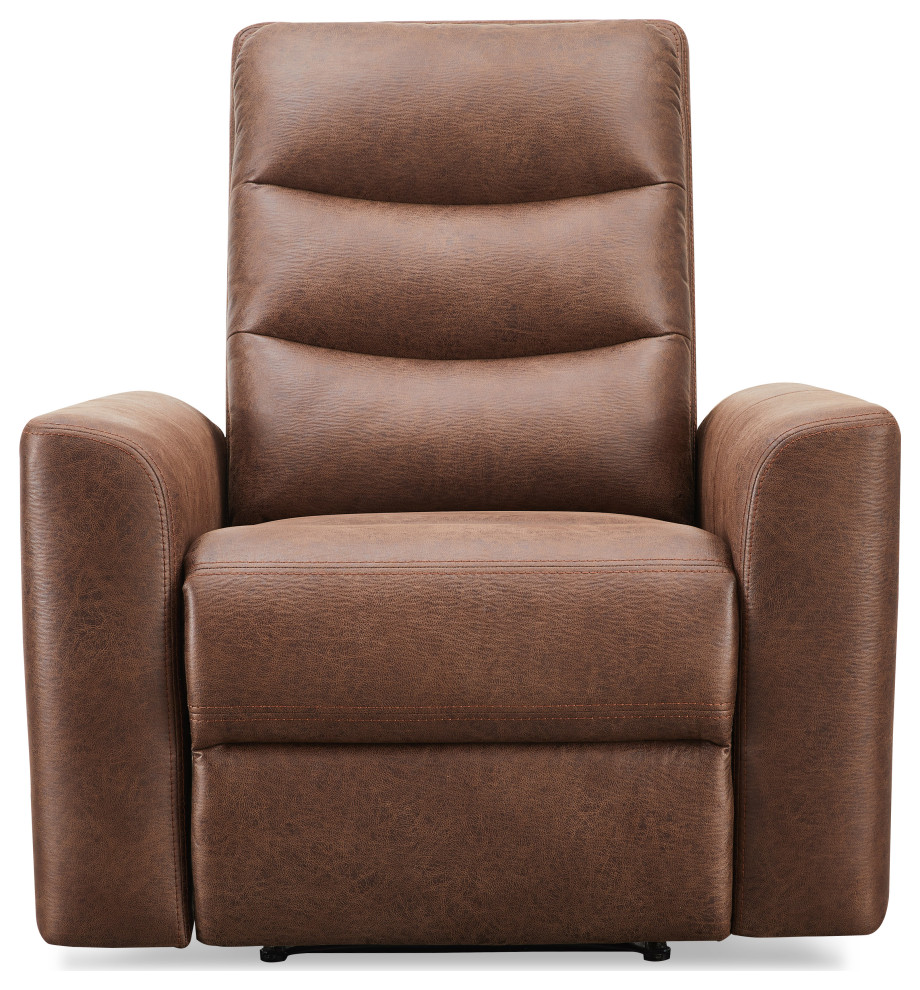 Bentley Fabric Manual Recliner Contemporary Recliner Chairs by