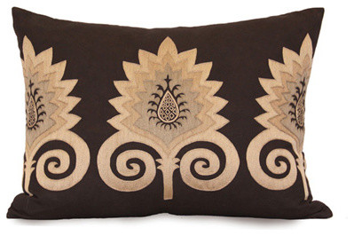 Florence Garden Pillow - Brown/Mushroom