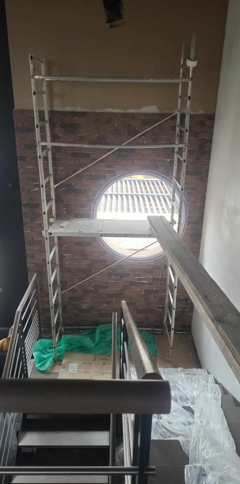 En cours : Décoration d'une pièce de vie style loft industriel