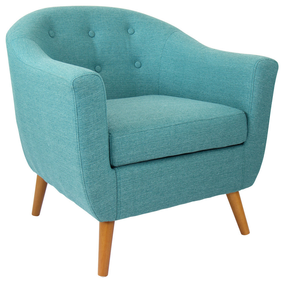 Lumisource Rockwell Accent Chair, Teal