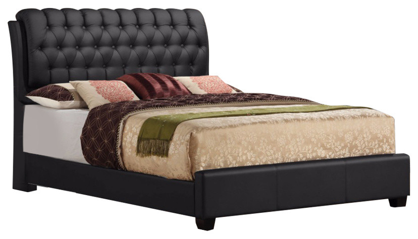 Ireland Bed Black Eastern King, Acme Ireland Eastern King Bed With Storage In Espresso